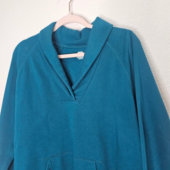 SJB ACTIVE Womens XXL Teal Pullover Sweatshirt Athleisure Loungewear Cozy Winter - Picture 2 of 7